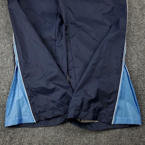 Vintage 90s Y2K Nike Nylon Track Pants Mens Medium Baggy Lined Ankle Zip Warm Up - Picture 6 of 12